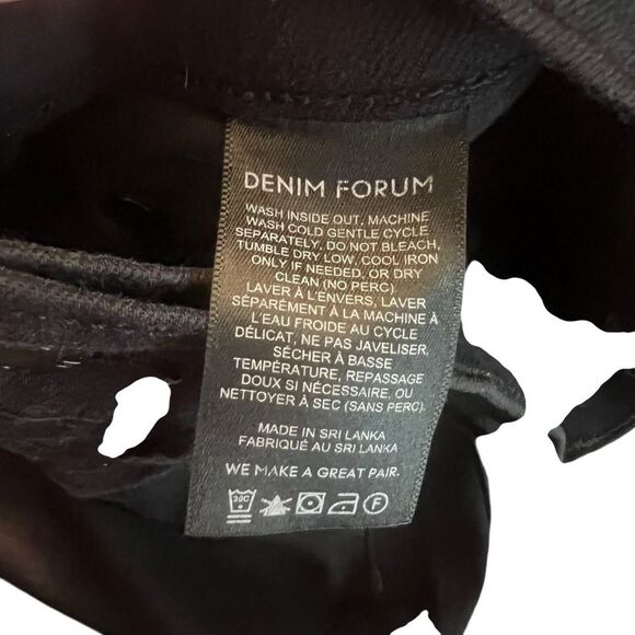 Denim Forum black Lola high rise skinny crop jeans - Picture 4 of 10